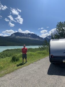 Arriving at Glacier. So beautiful!! 